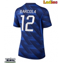France Bradley Barcola #12 Replica Home Shirt Ladies World Cup 2026 Short Sleeve